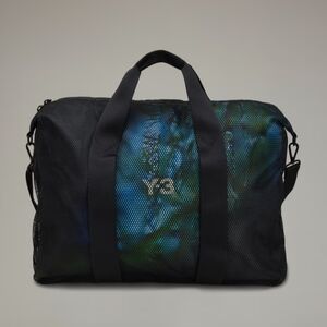 Y-3 Black and Blue Duffel Bag